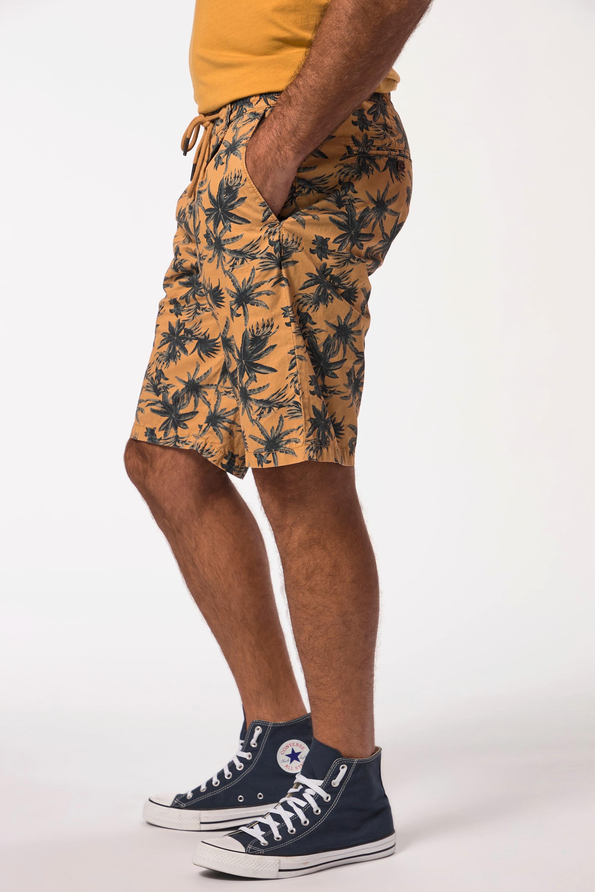 JP1880 Bermuda Alloverprint Regular Fit Elastikbund  