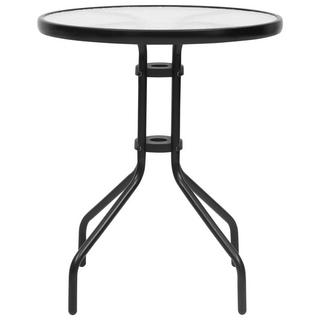 VidaXL Table de jardin acier  