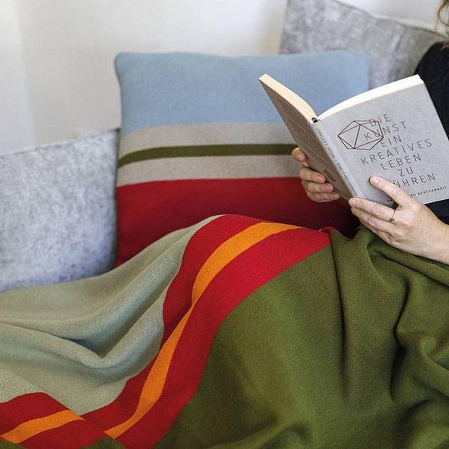 Remember Menta Strick Baumwolldecke  