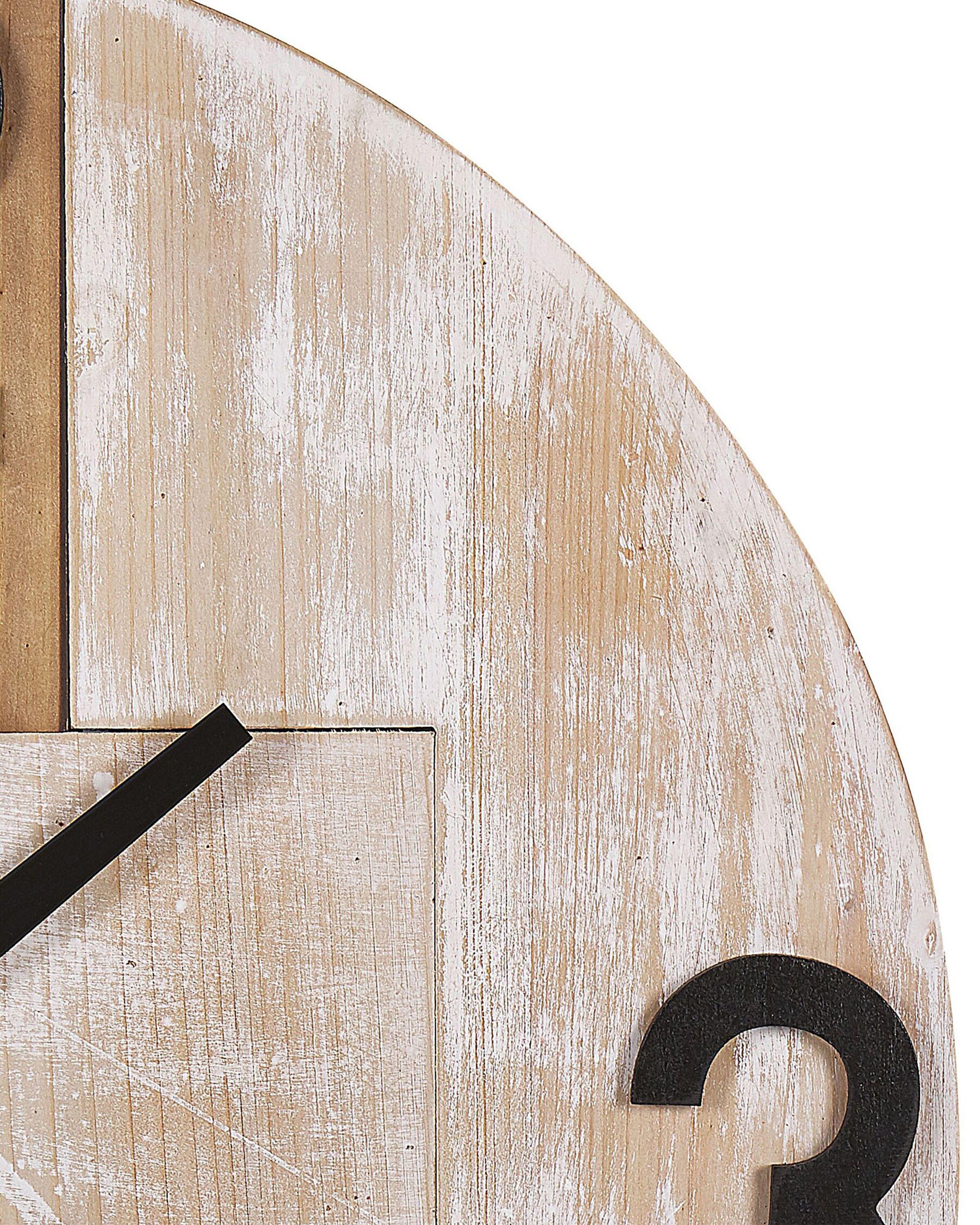 Beliani Wanduhr aus MDF-Platte Rustikal MICHAPAN  