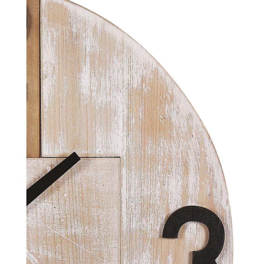 Beliani Wanduhr aus MDF-Platte Rustikal MICHAPAN  