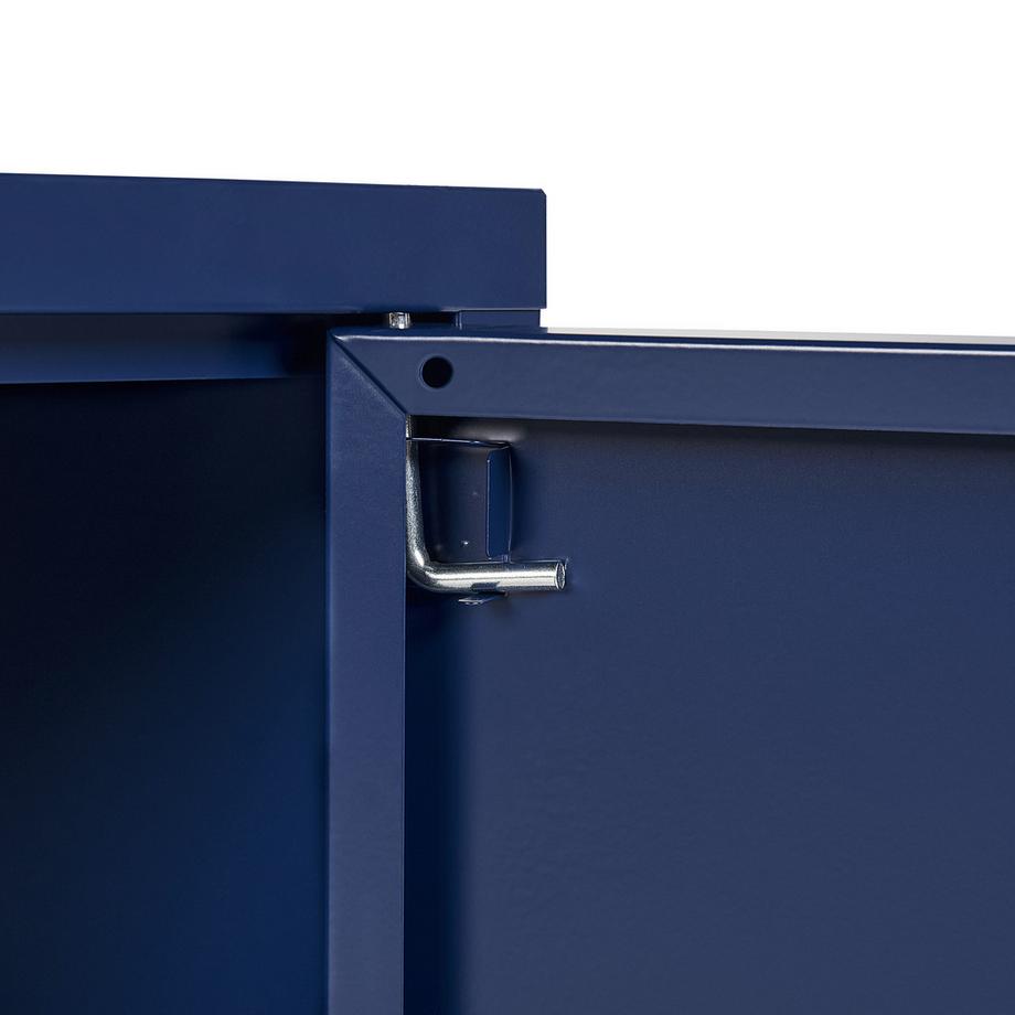 Beliani Büroschrank aus Stahl  URIA  