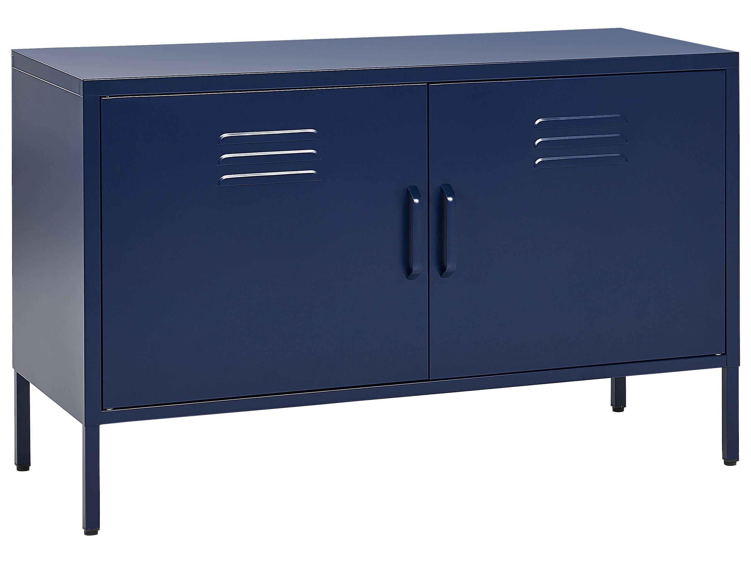 Beliani Sideboard mit 2 Türen aus Stahl Modern URIA  