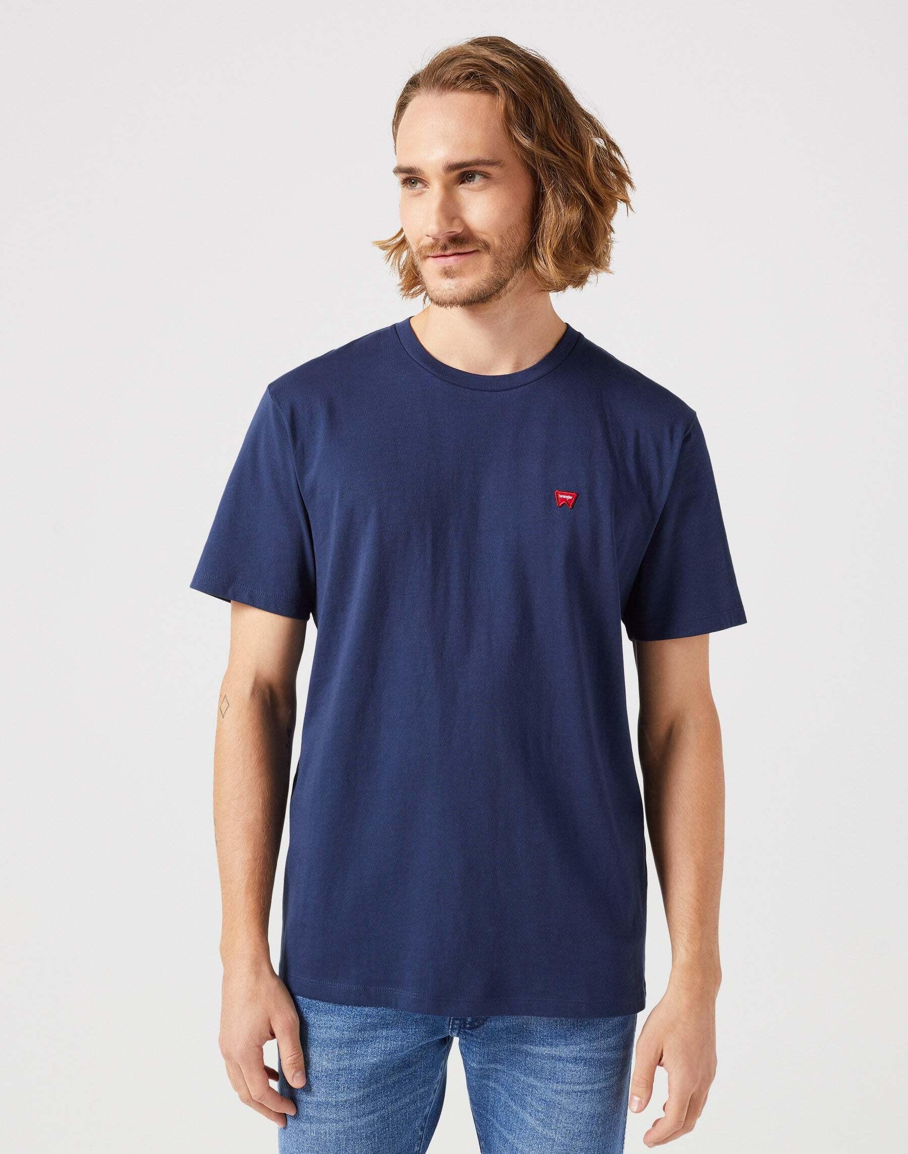 Image of T-shirts Sign Off Tee Herren Blau L