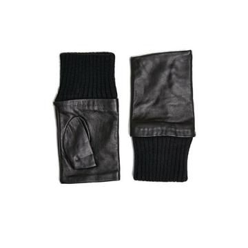 gants demi-doigts cuir synthétique