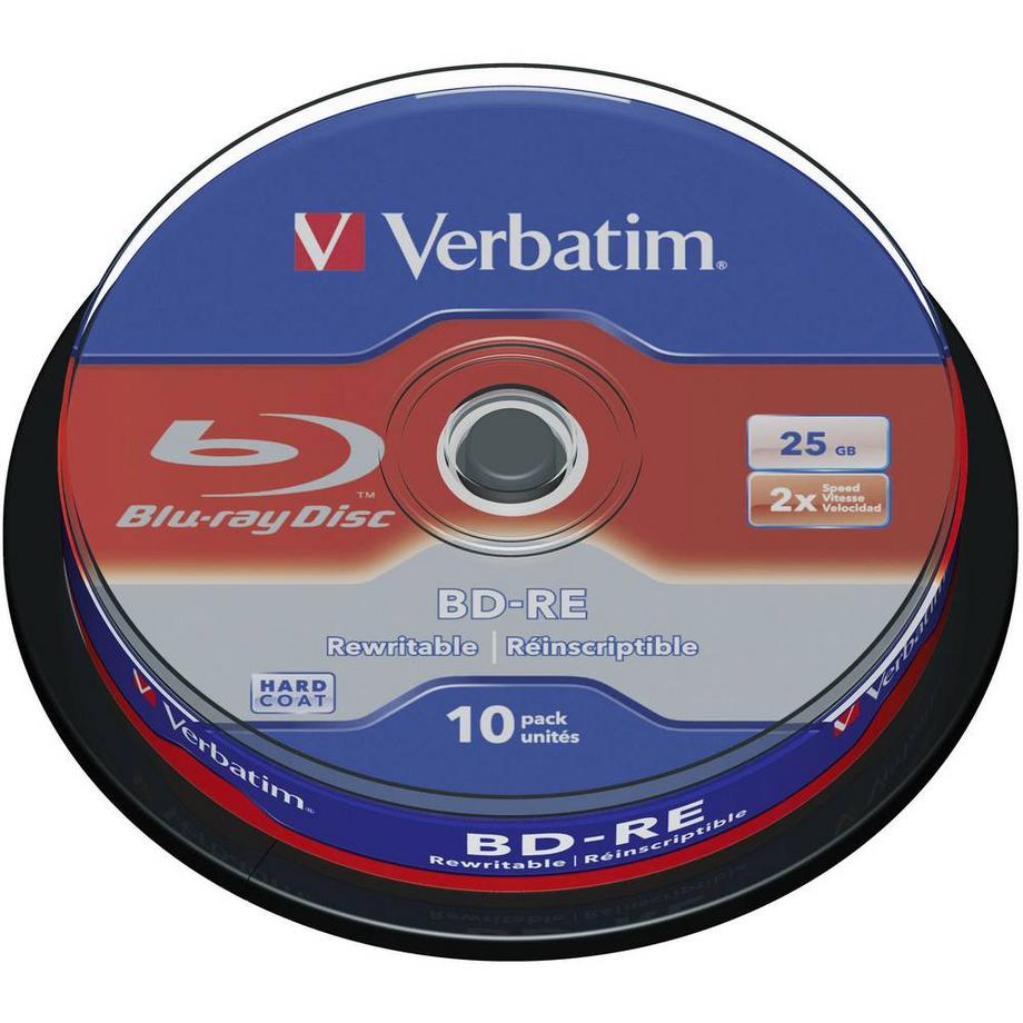 Blu-ray BD-RE vergine 25 GB 10 pz. Torre