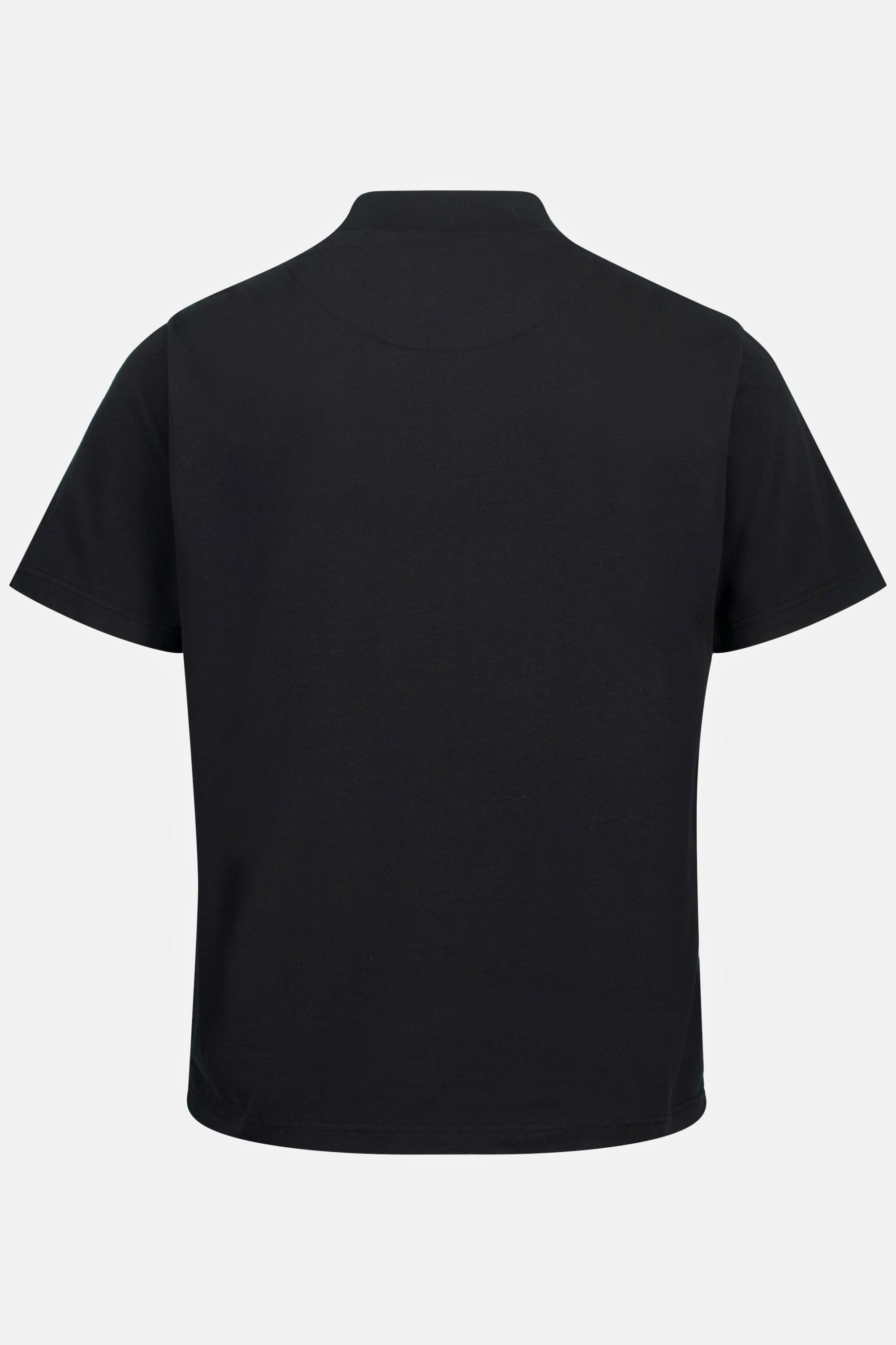 Sthuge  T-shirt STHUGE con mezze maniche e colletto alto nero 