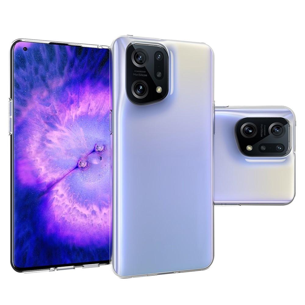 Cover-Discount  OPPO Find X5 Pro - Copertura in gomma siliconica trasparente 