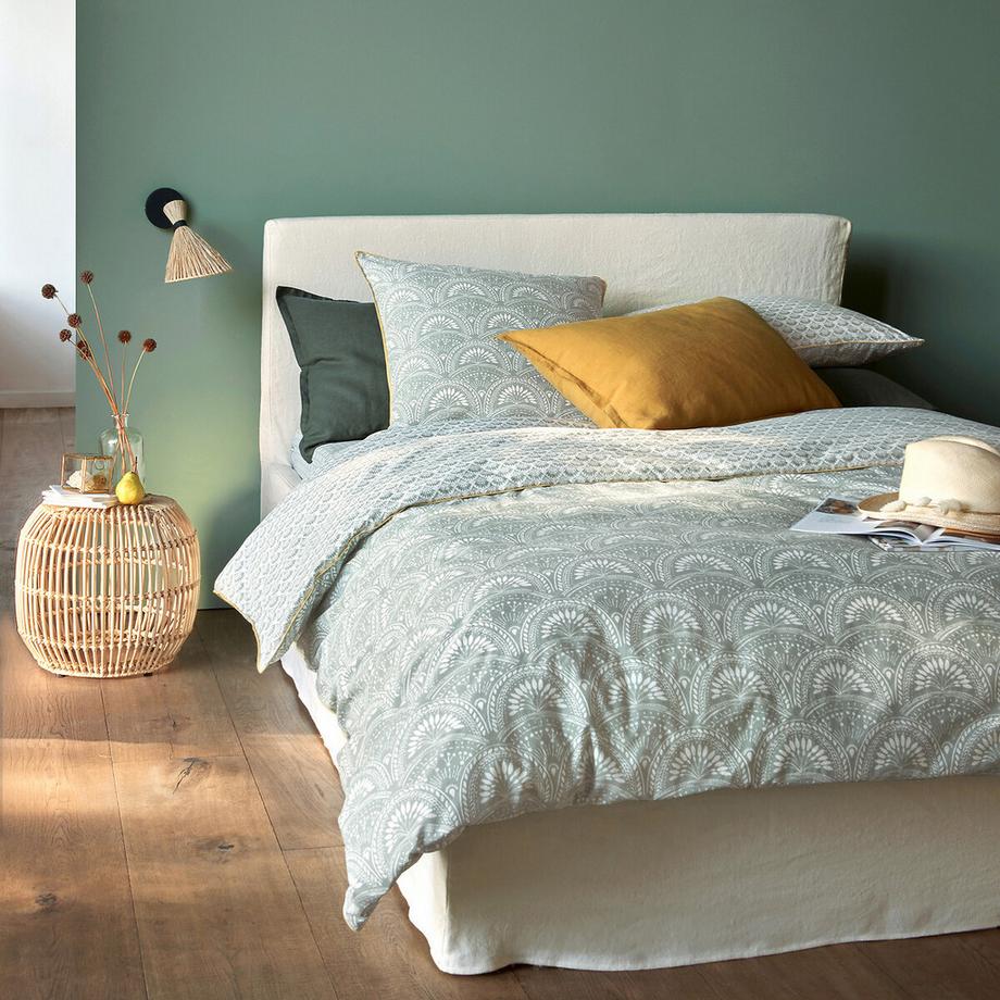 La Redoute Intérieurs Lenzuolo con Angoli Jaipur Verde  