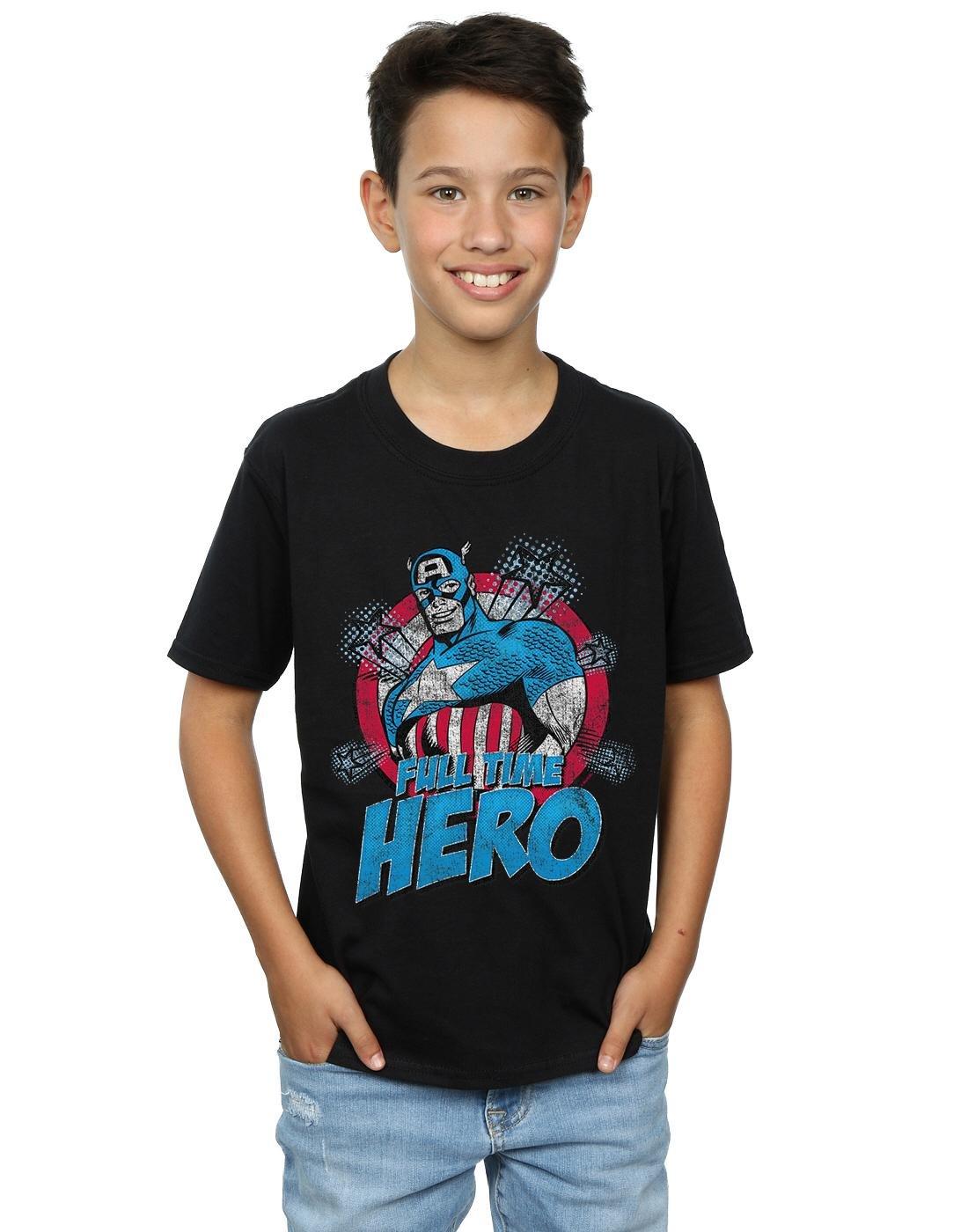 CAPTAIN AMERICA  Tshirt FULL TIME HERO 