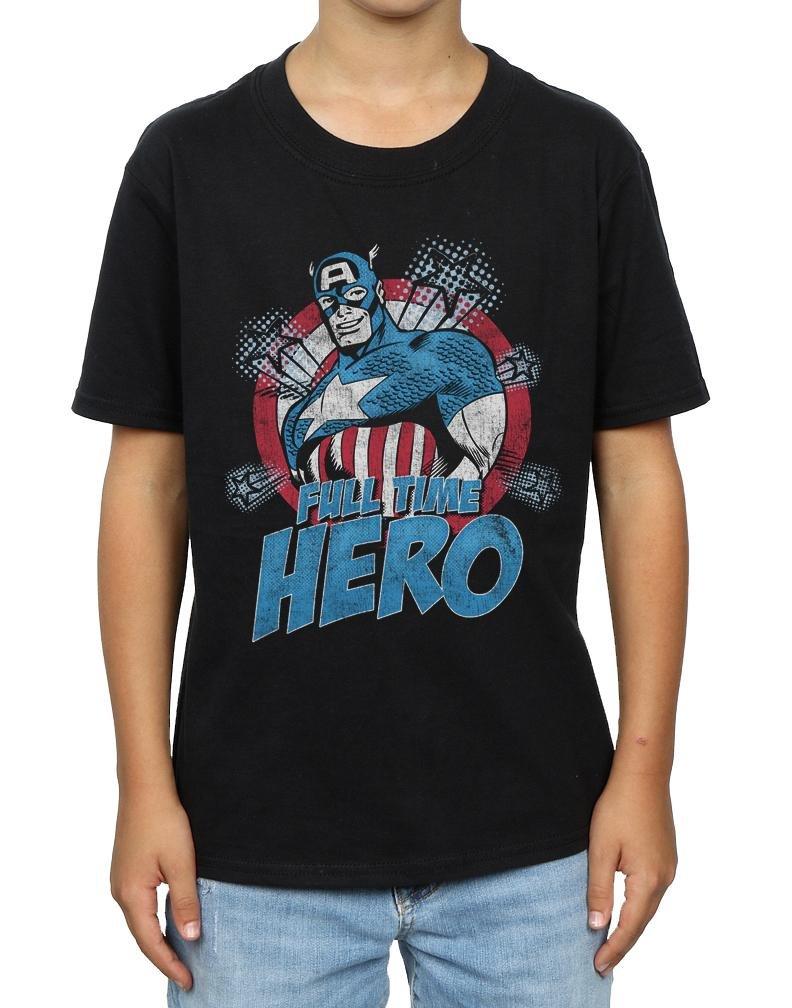 CAPTAIN AMERICA  Tshirt FULL TIME HERO 