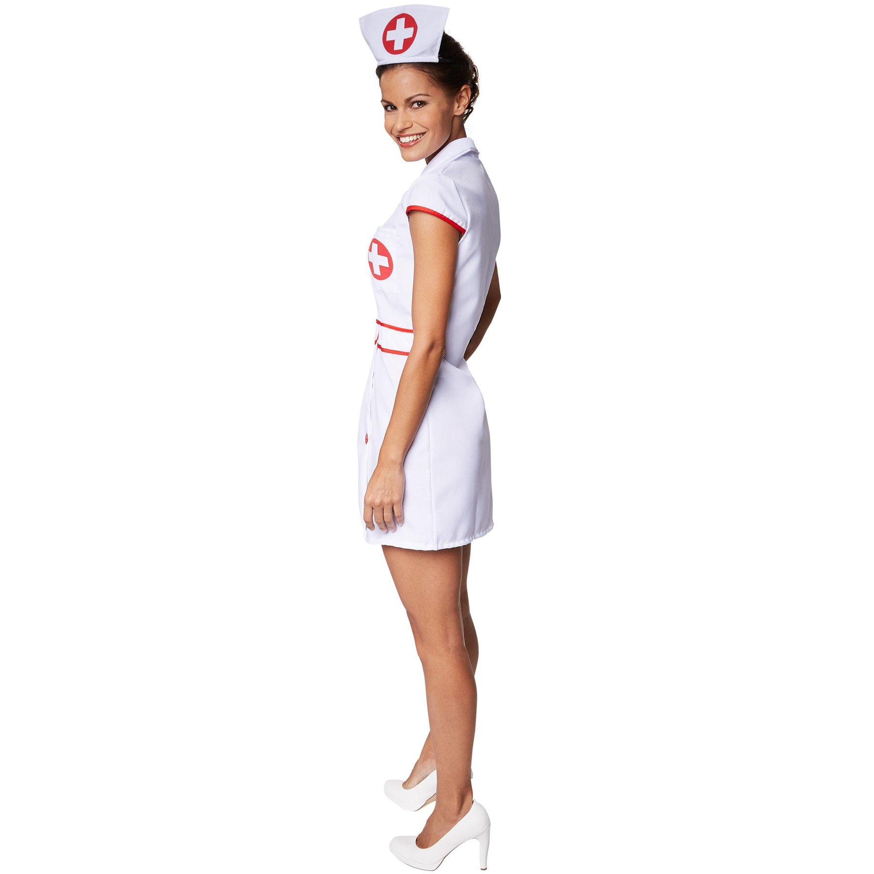 Tectake  Costume d’infirmière sexy pour femme 