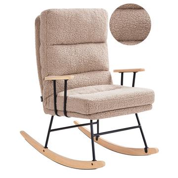 Fauteuil à bascule en Bouclé Moderne ESKELIN