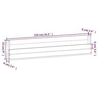 VidaXL scarpiera a parete Legno di pino  