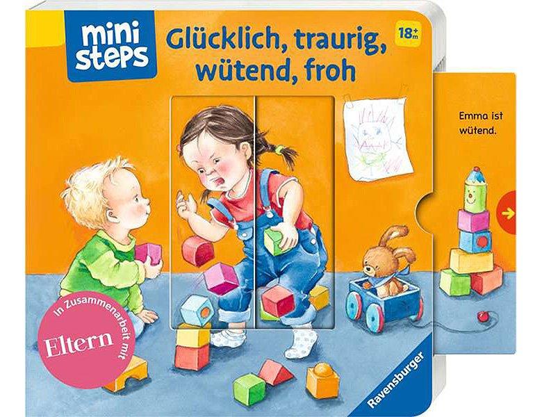 Ministeps: Glücklich, traurig, wütend, froh Sandra Grimm Couverture rigide 