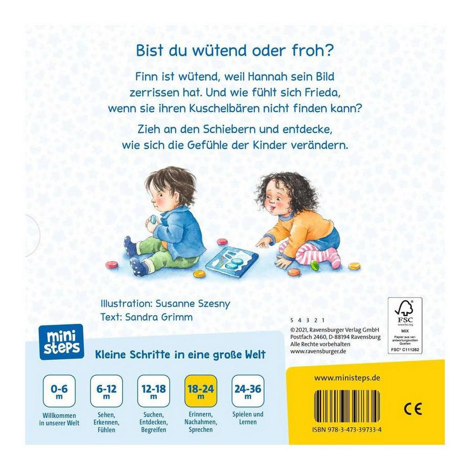 ministeps Glücklich, traurig, wütend, froh Sandra Grimm Couverture rigide 