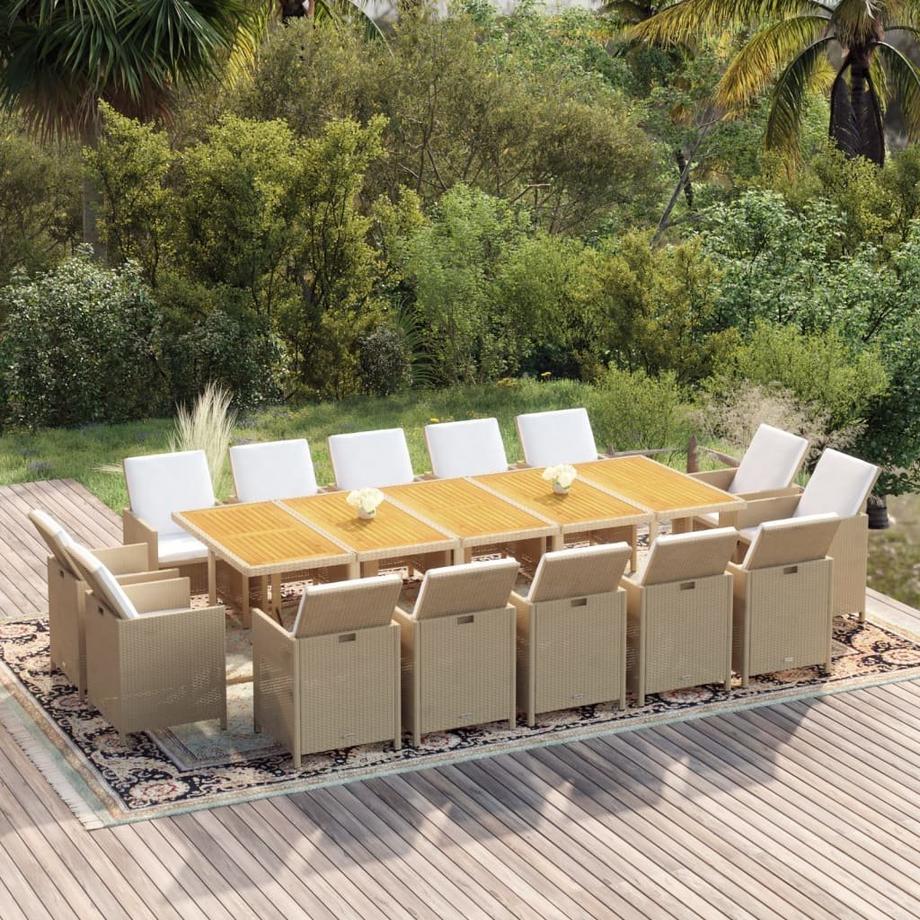 VidaXL set da pranzo per giardino  