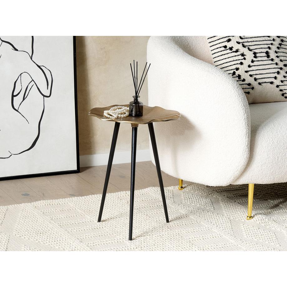Beliani Table d'appoint en Aluminium  PUDUR  