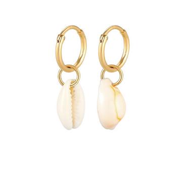 Ohrringe Creole Kauri Muschel Meer