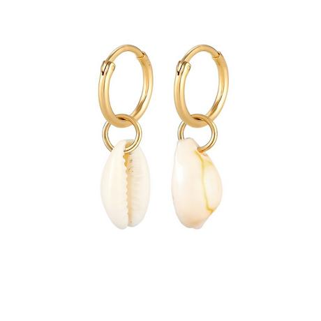 Elli  Boucles d'Oreilles Coquille De Cauris 