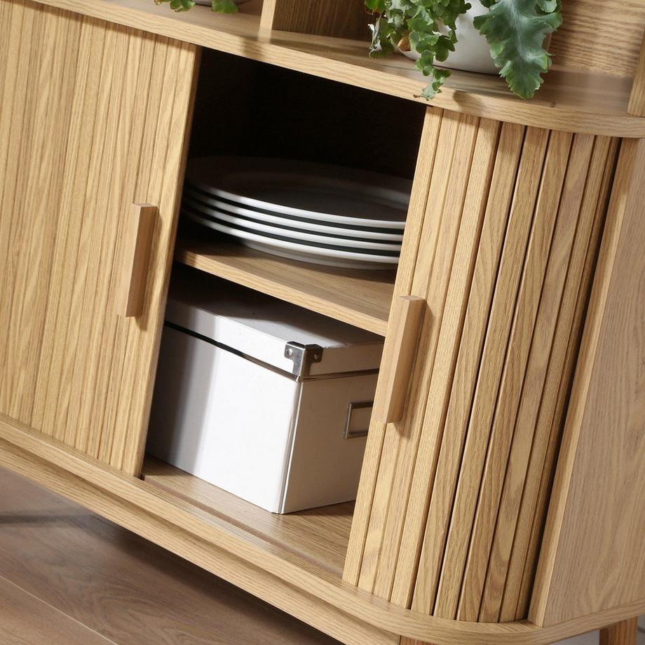 Calicosy Bücherregal mit 2 Schiebetüren H157,5 cm - ERNEST  