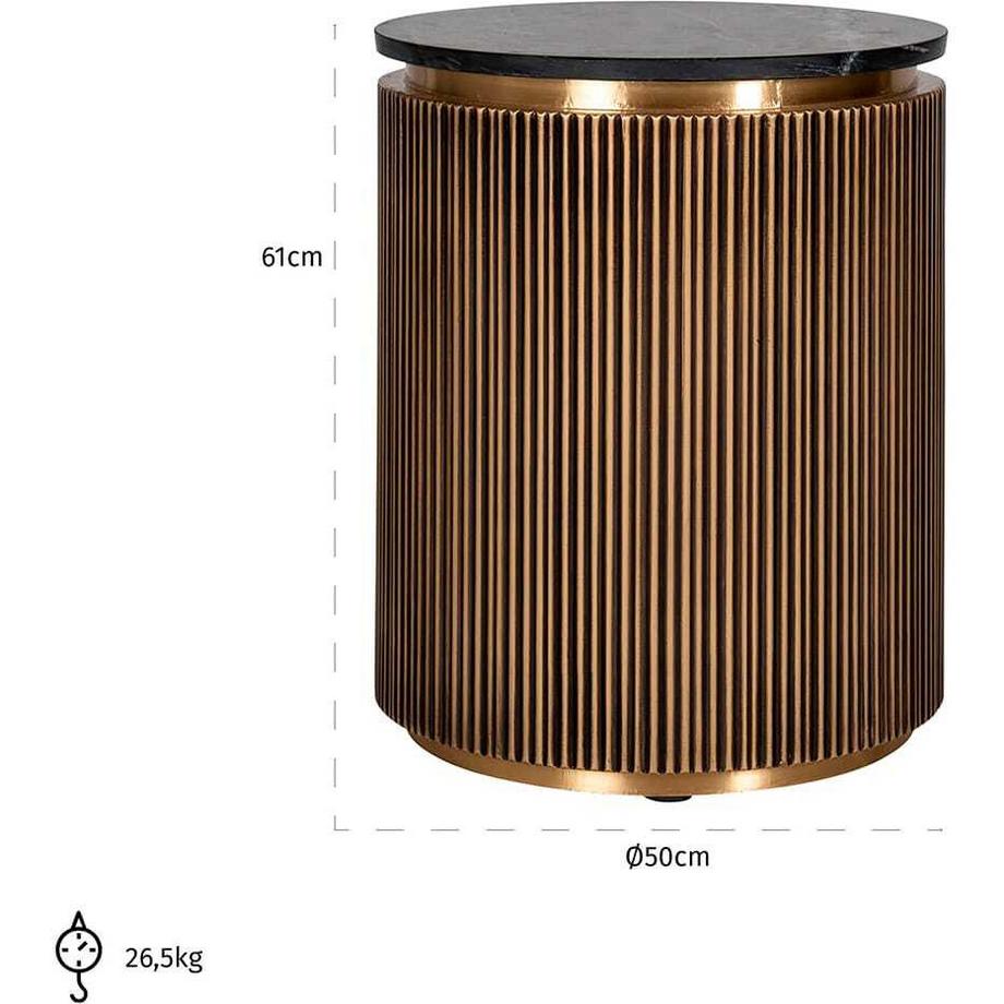 mutoni Tavolino Ironville oro 50  