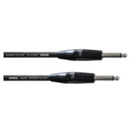 Cordial  Cordial CII 3 PP Audio-Kabel 3 m Plug 6.3mm Schwarz 