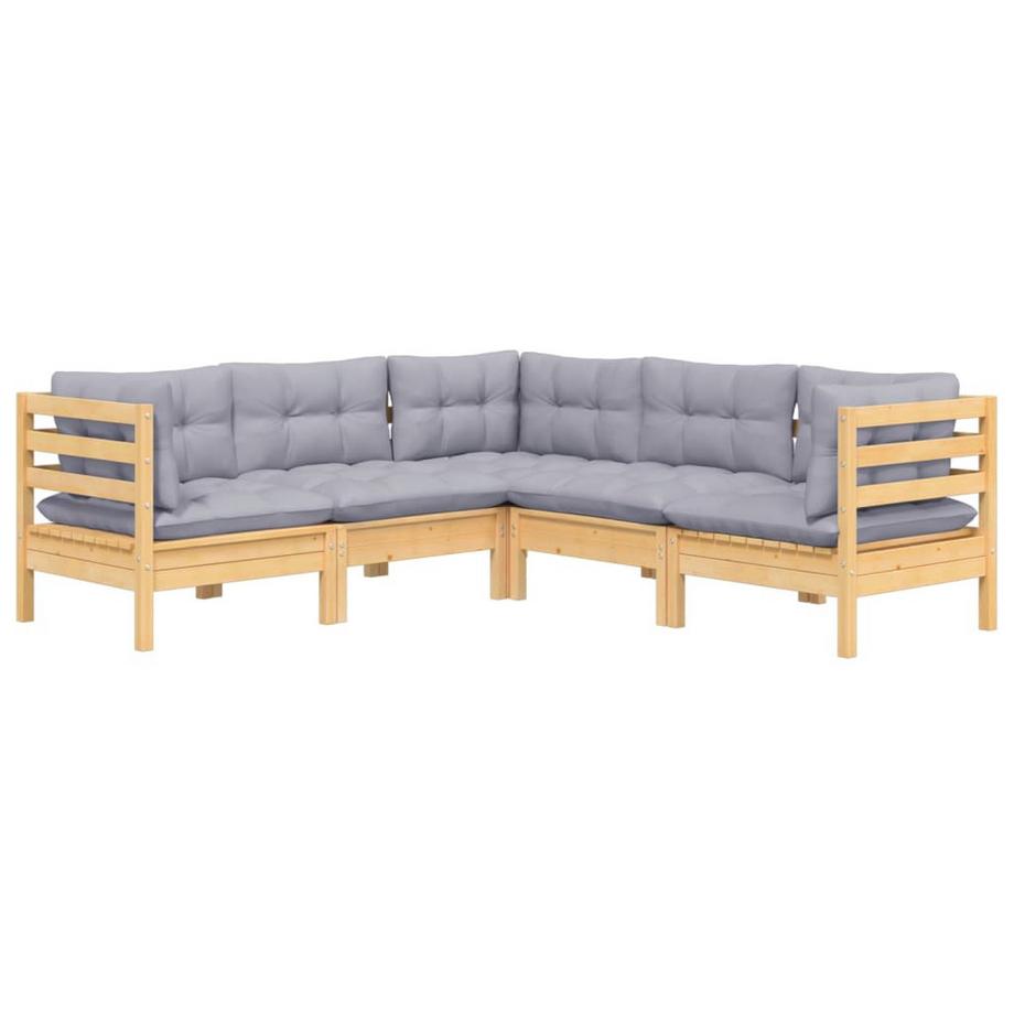 VidaXL set salotto da giardino Legno di pino  