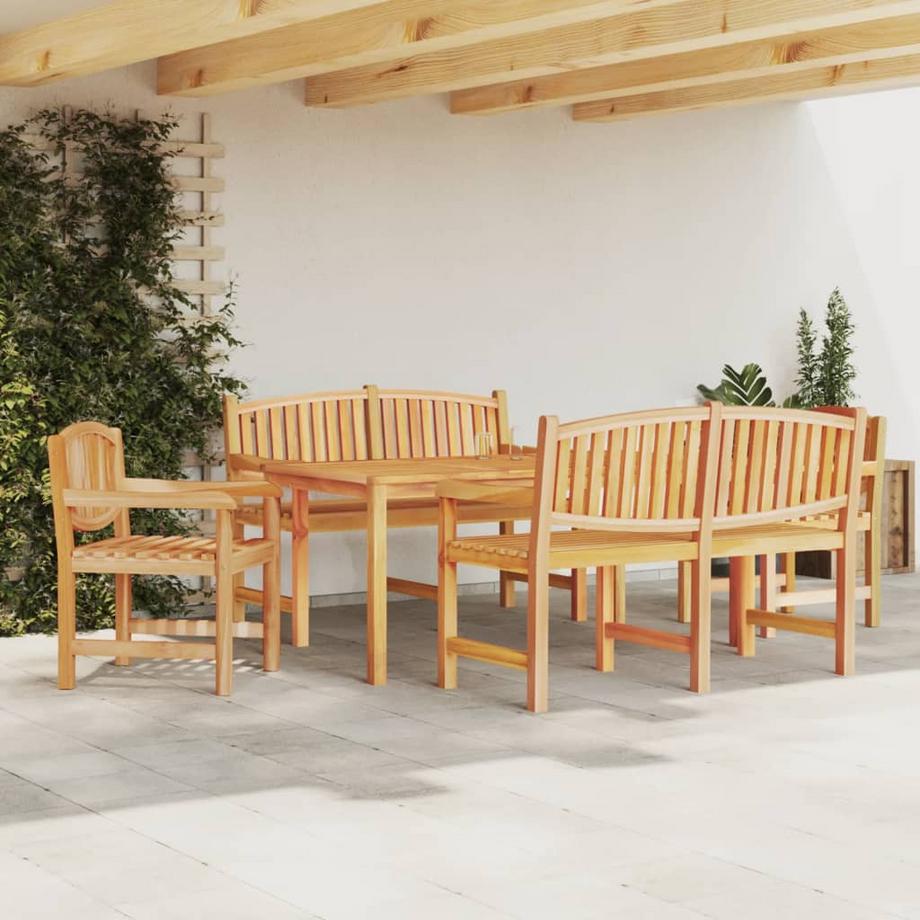VidaXL Ensemble à manger de jardin bois  