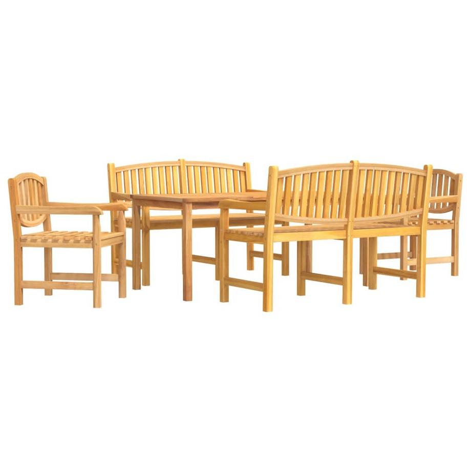 VidaXL Ensemble à manger de jardin bois  