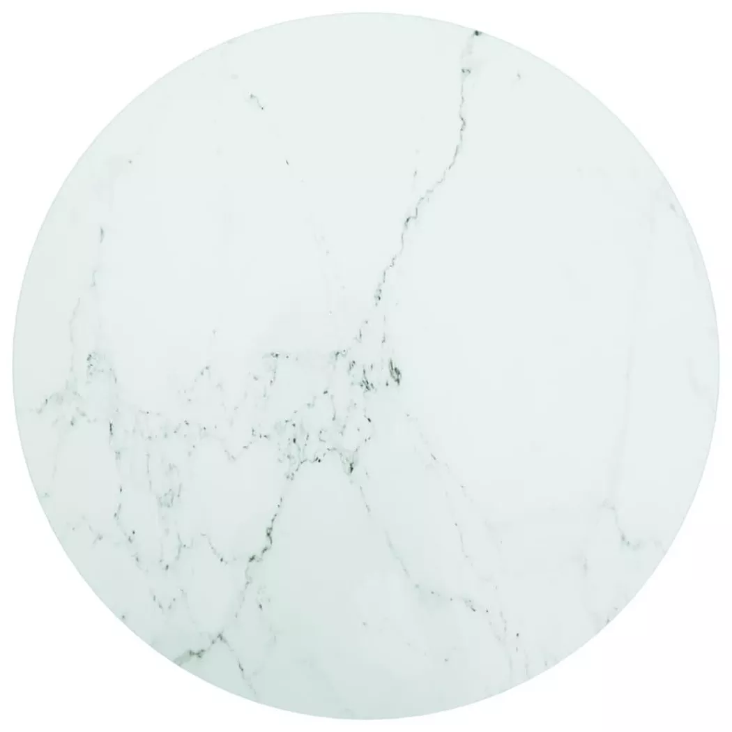 VidaXL - Dessus de table verre, One Size, Blanc