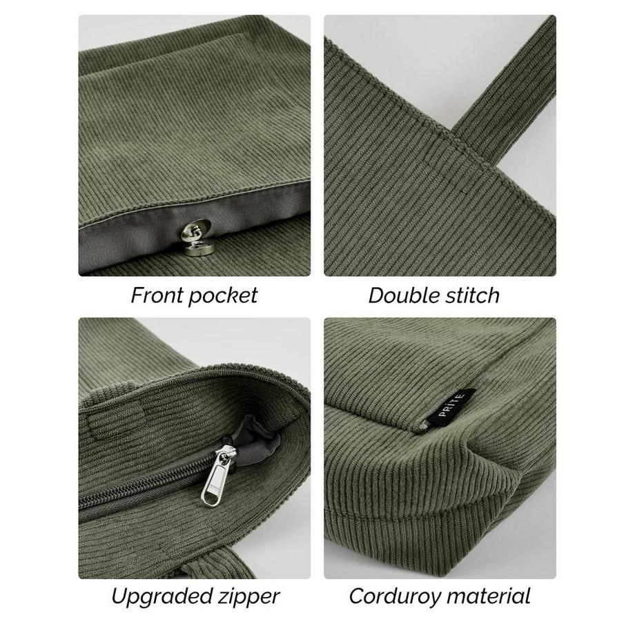 Only-bags.store Cord Reissverschluss Umhängetasche Gross Shopper Tote Bag Handtasche  