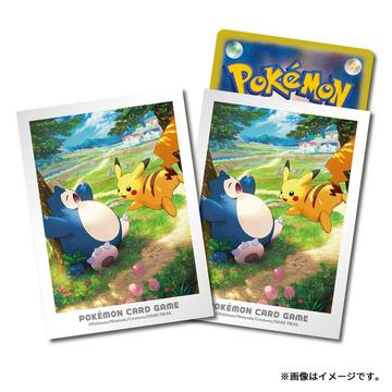 Pokemon Center Deck Sleeves Kanto Adventures Pikachu & Snorlax