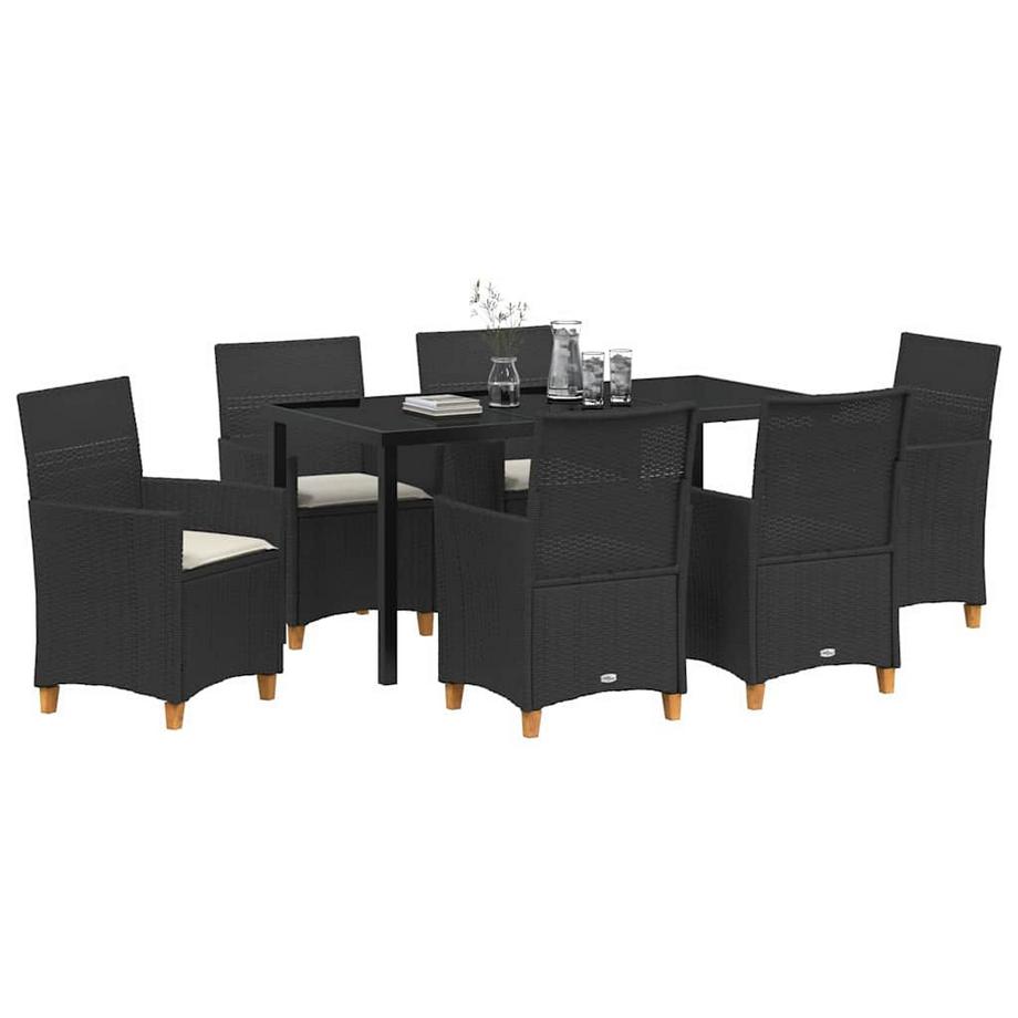 VidaXL Set da Pranzo per Giardino Polyrattan  