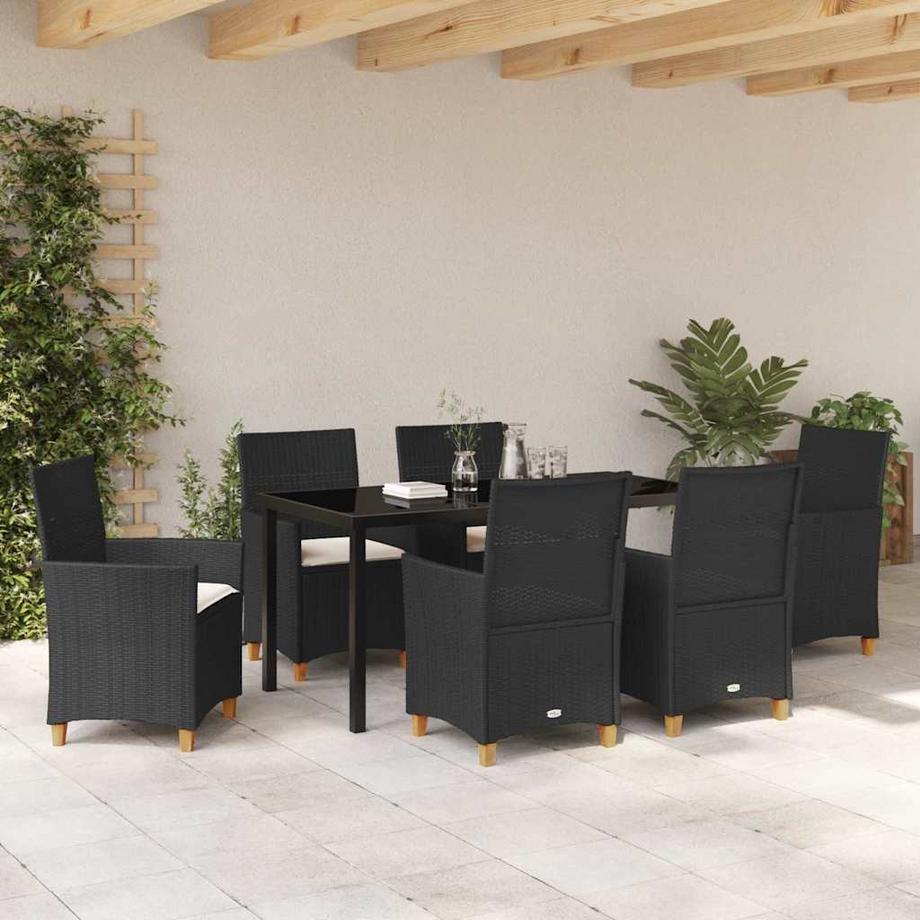 VidaXL Set da Pranzo per Giardino Polyrattan  