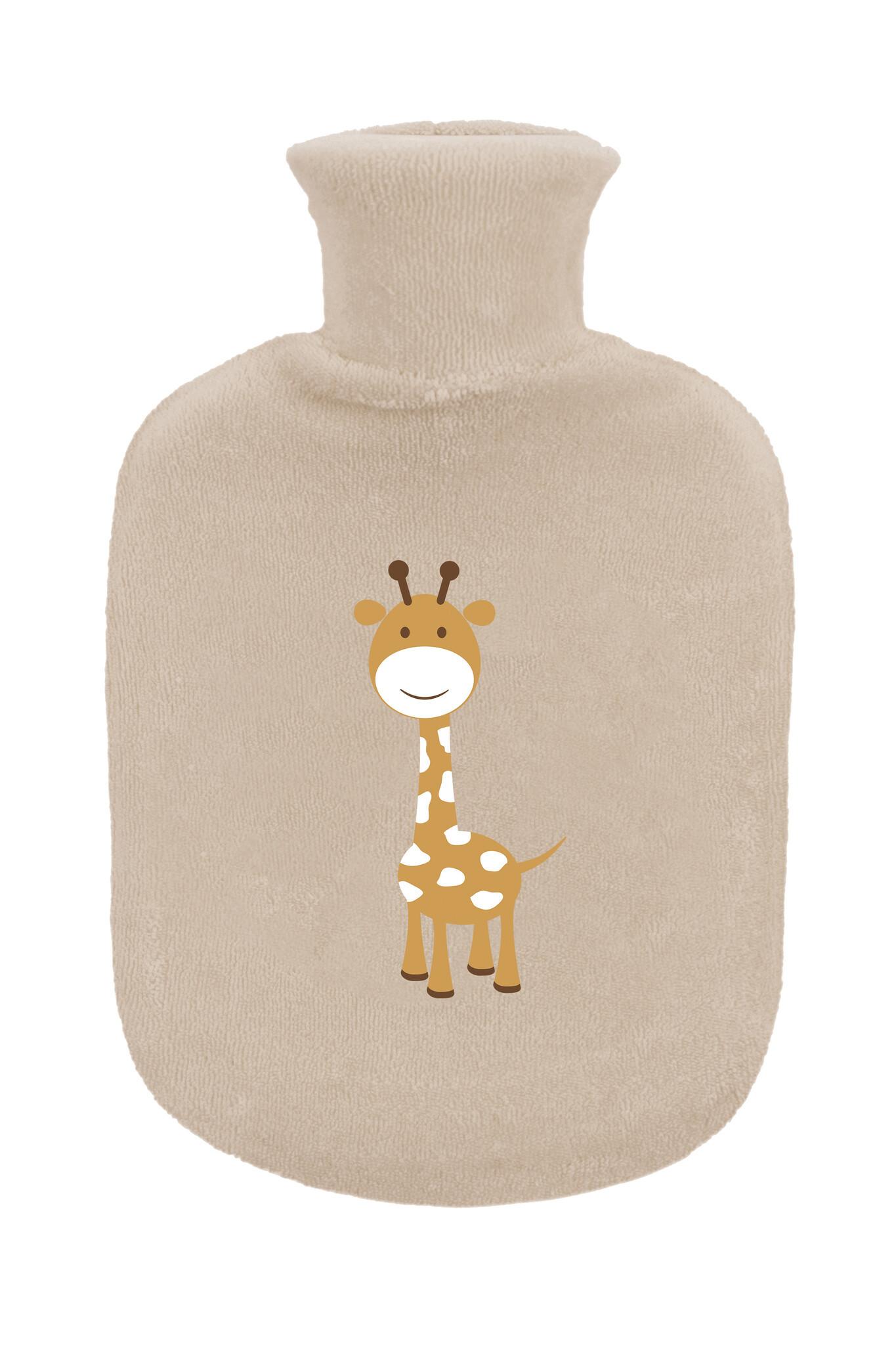 Image of Gummibettflasche Mit Frottébezug Steppe Unisex Braun