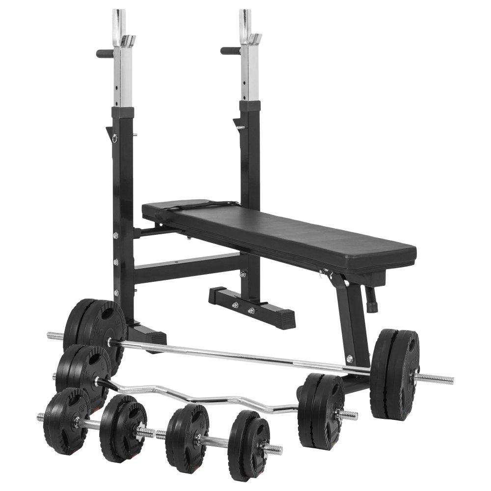 Image of Hantelbank Mit Gewichten Unisex Schwarz ONE SIZE