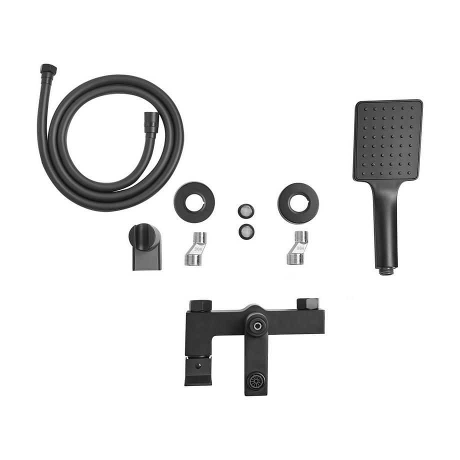 Beliani Robinet de douche mural en Laiton Moderne BALNEARIO  