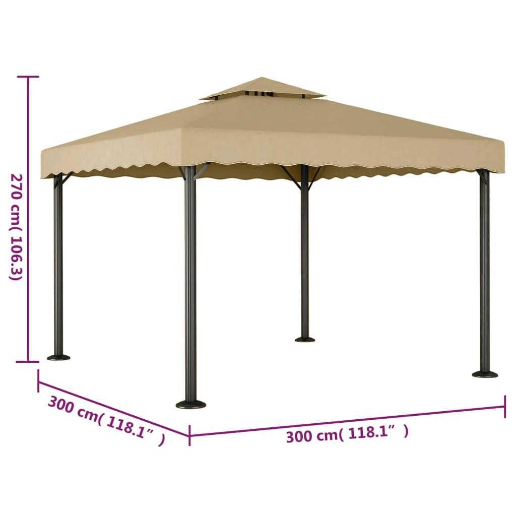 VidaXL gazebo Acciaio  