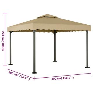 VidaXL gazebo Acciaio  