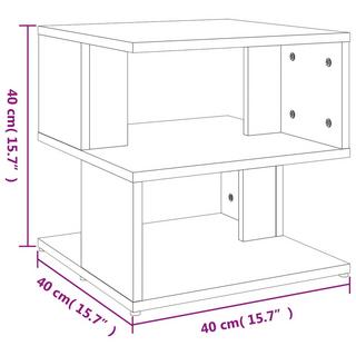 VidaXL Table d'appoint bois d'ingénierie  