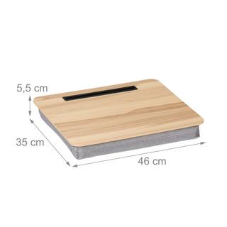 Northix Kissen für Laptop mit Handyhalterung  