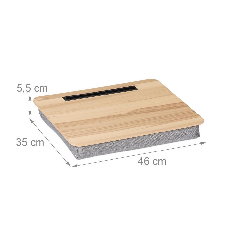 Northix Cuscino per laptop con supporto per cellulare  