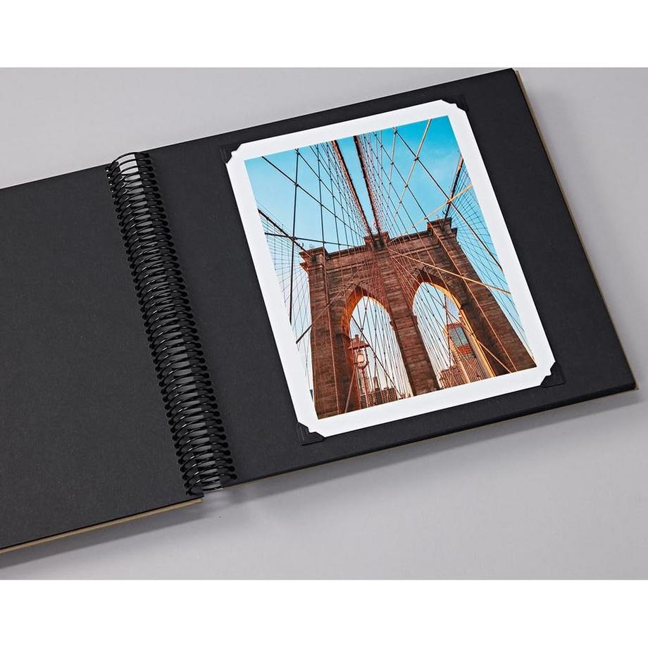 Semikolon Fotoalbum (23 x 24.5 cm Moos, 40 schwarze Seiten)  