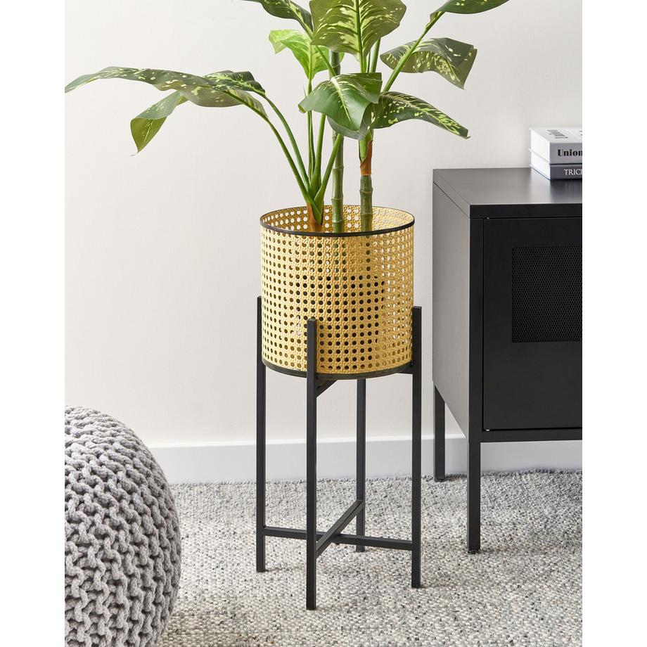 Beliani Blumentopf mit Beinen aus Eisen Retro FALLOPIA  