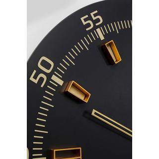 KARE Design Horloge murale Milk Bar noire ronde 60  