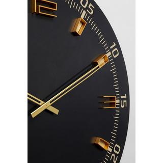 KARE Design Horloge murale Milk Bar noire ronde 60  