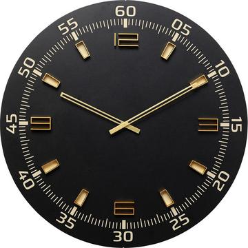 Orologio da parete Milk Bar nero rotondo anni 60