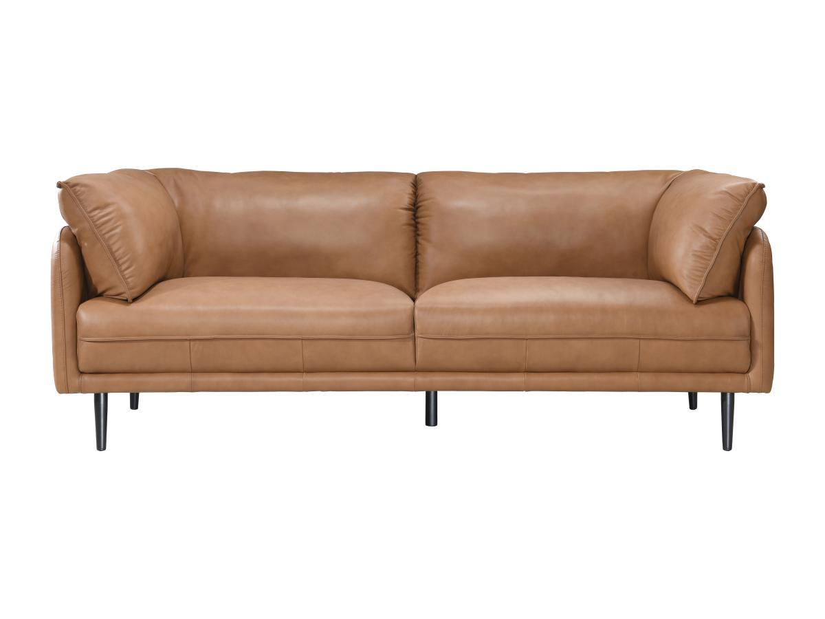 Vente-unique Sofa 3-Sitzer - Leder - Camelfarben - TACONA  