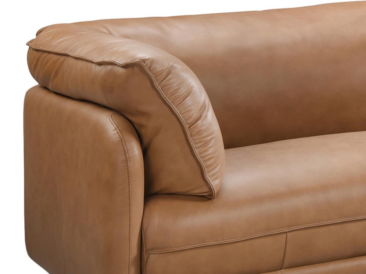 Vente-unique Sofa 3-Sitzer - Leder - Camelfarben - TACONA  